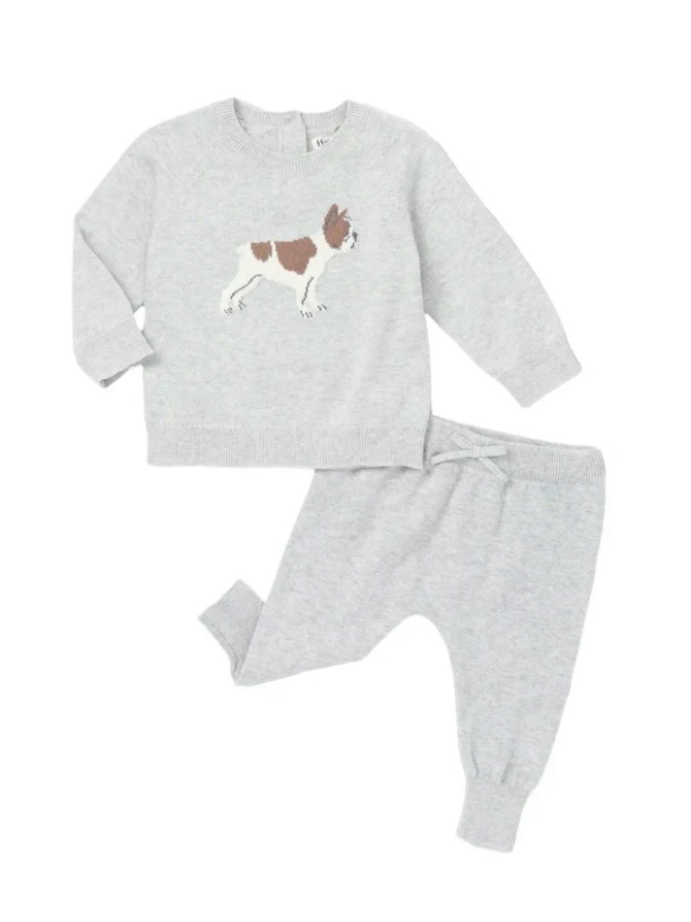 BULLDOG BABY SWEATER & PANTS